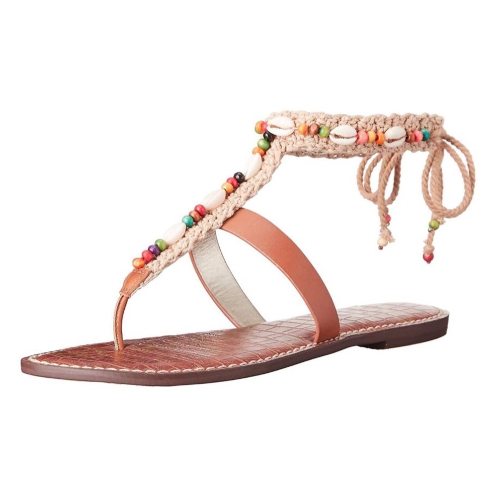 Sam Edelman Gerome Beaded Seashells Mermaid Sandals 9.5